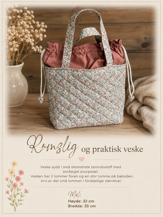 Salg, romslig og praktisk veske