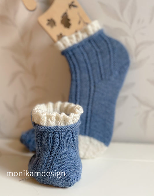 🧦 Blondesokken – elegant og unik hverdagssokk Størrelser: 37–42