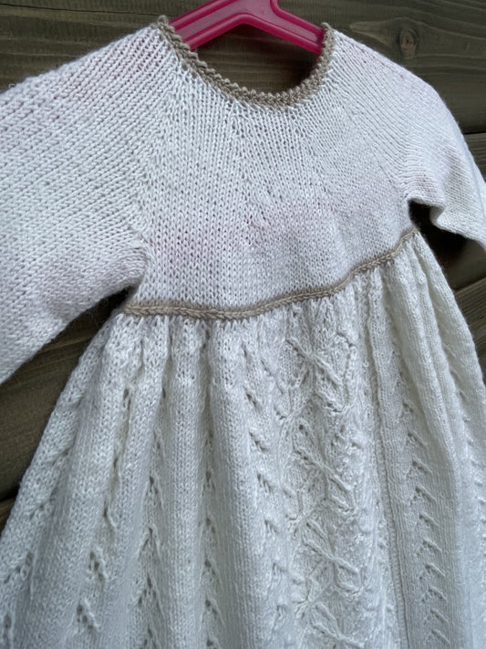 Dåpskjole str 1 - 3,5 mnd