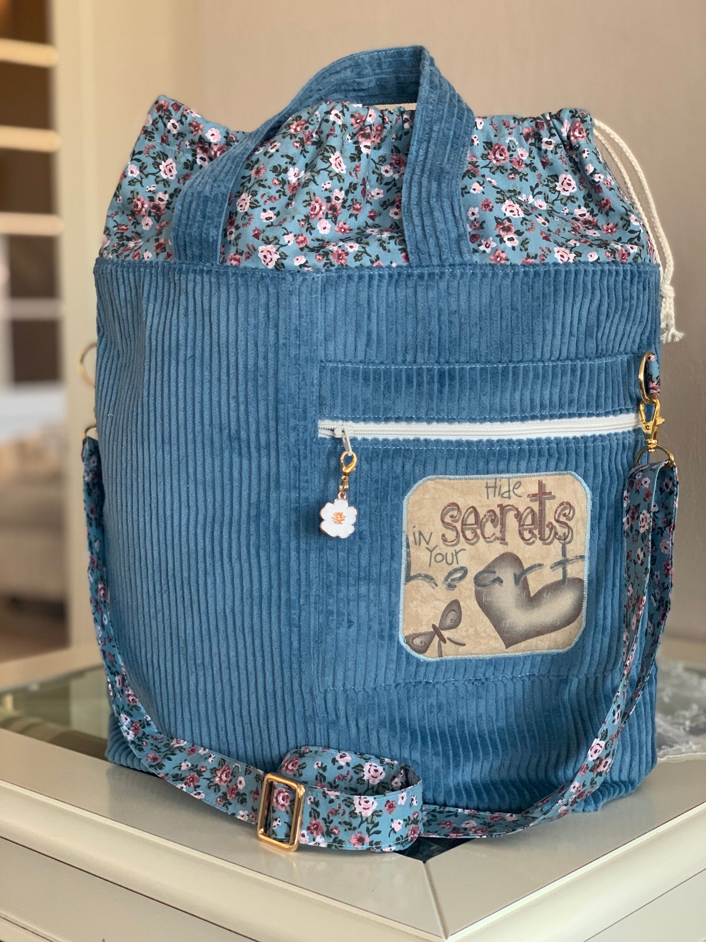 🧵 Sy MonikaMdesigns prosjektveske – praktisk og personlig