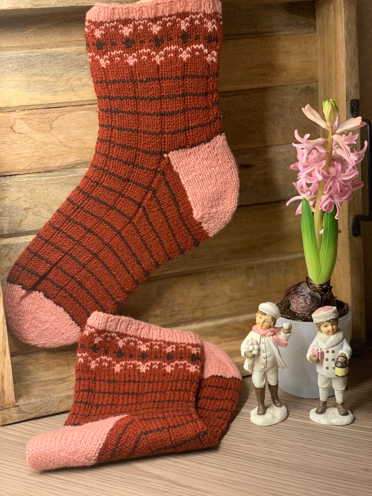 🧦 Finsokken min – vakre hverdagssokker med mønster og fargeglede Størrelse: 37–40