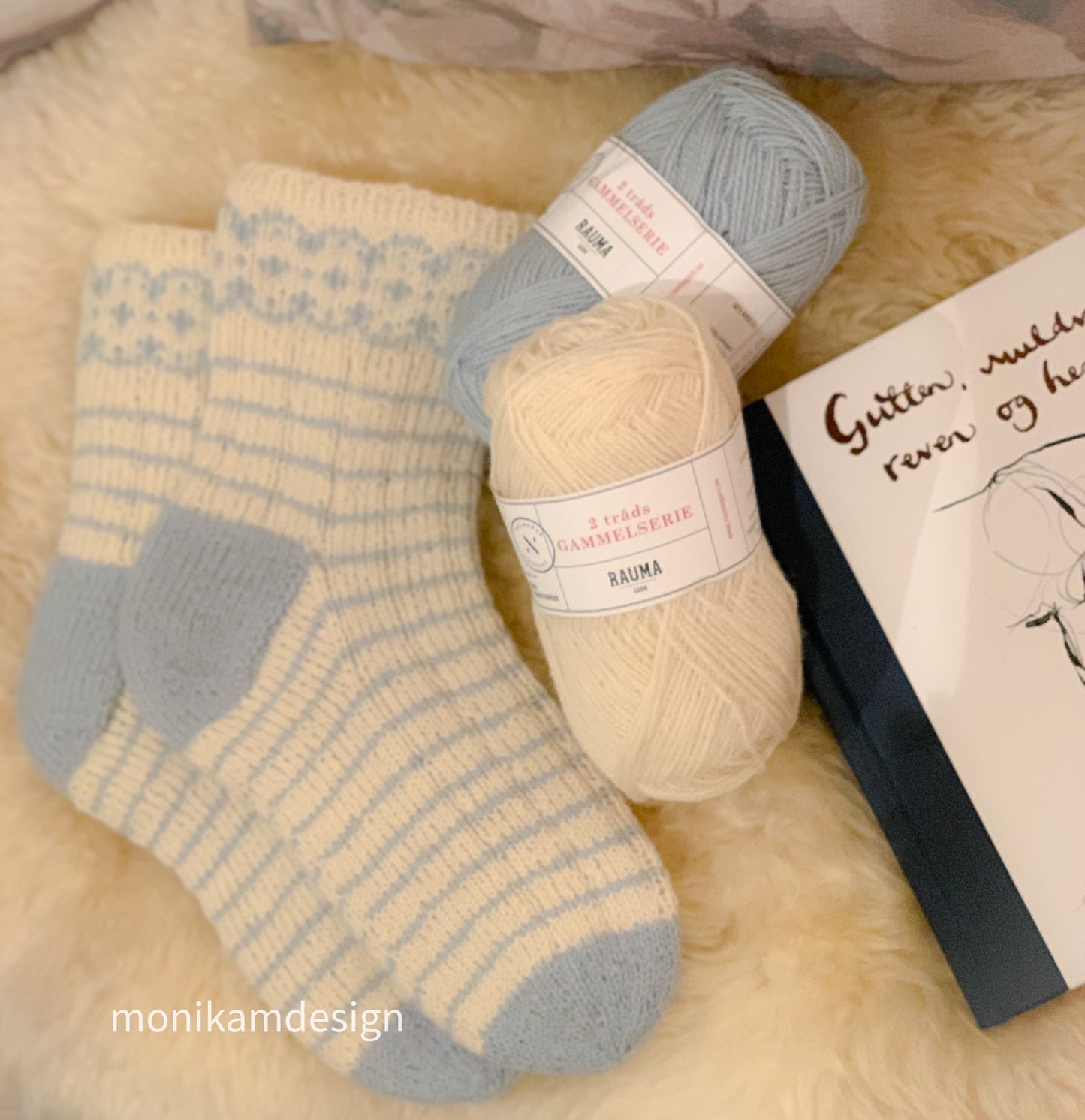 🧦 Finsokken min – vakre hverdagssokker med mønster og fargeglede Størrelse: 37–40