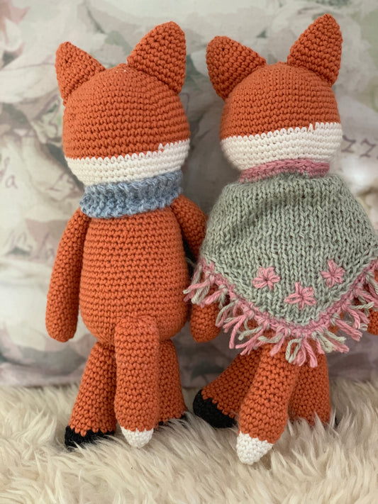 🦊 Herr og Fru Rev – heklede figurer med sjarm