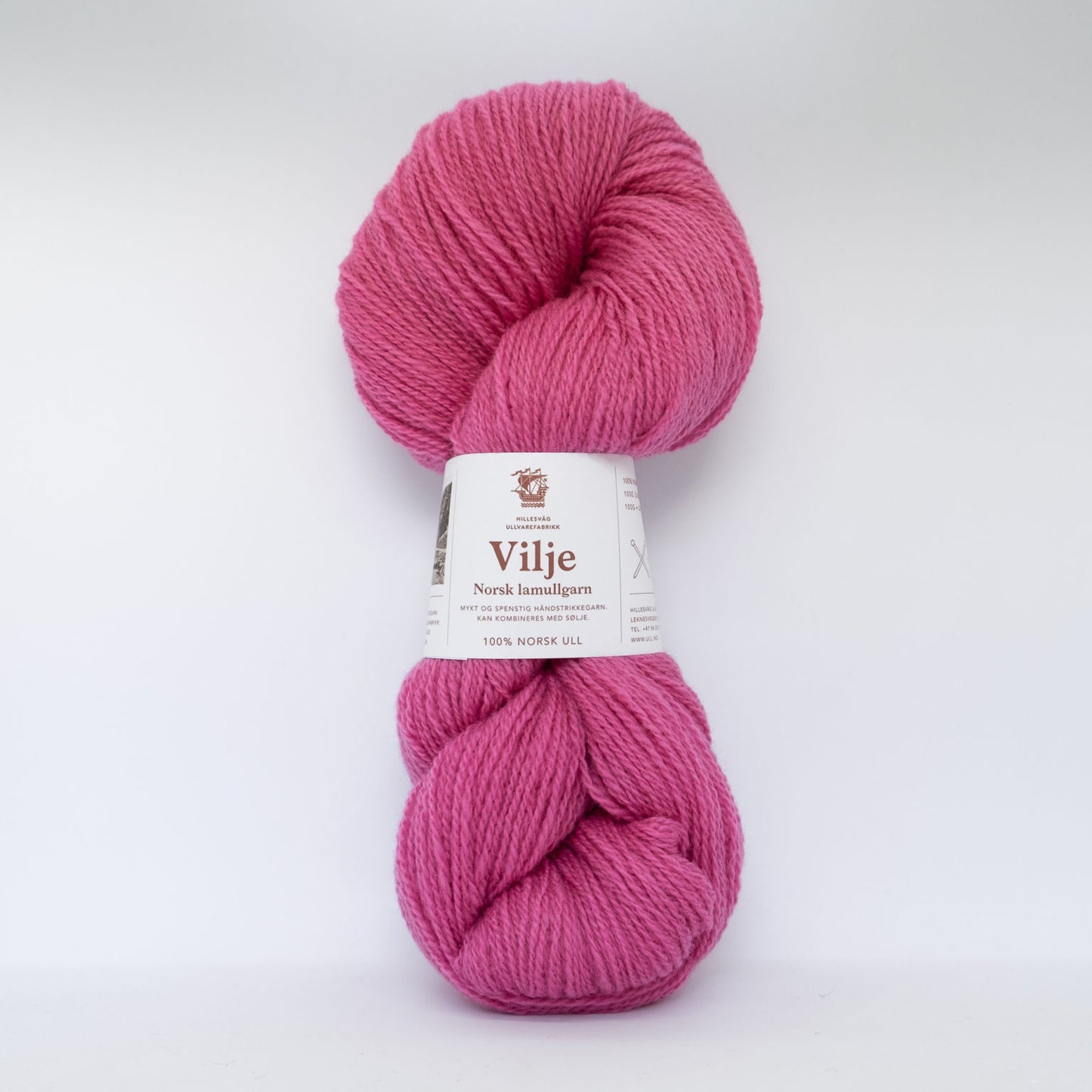 Vilje lamullgarn, gammelrosa