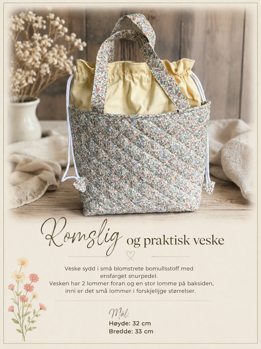 Salg, romslig og praktisk veske
