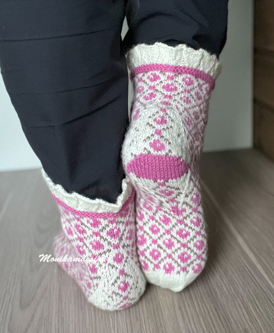 Forglemmegei-sokken str 37 -42