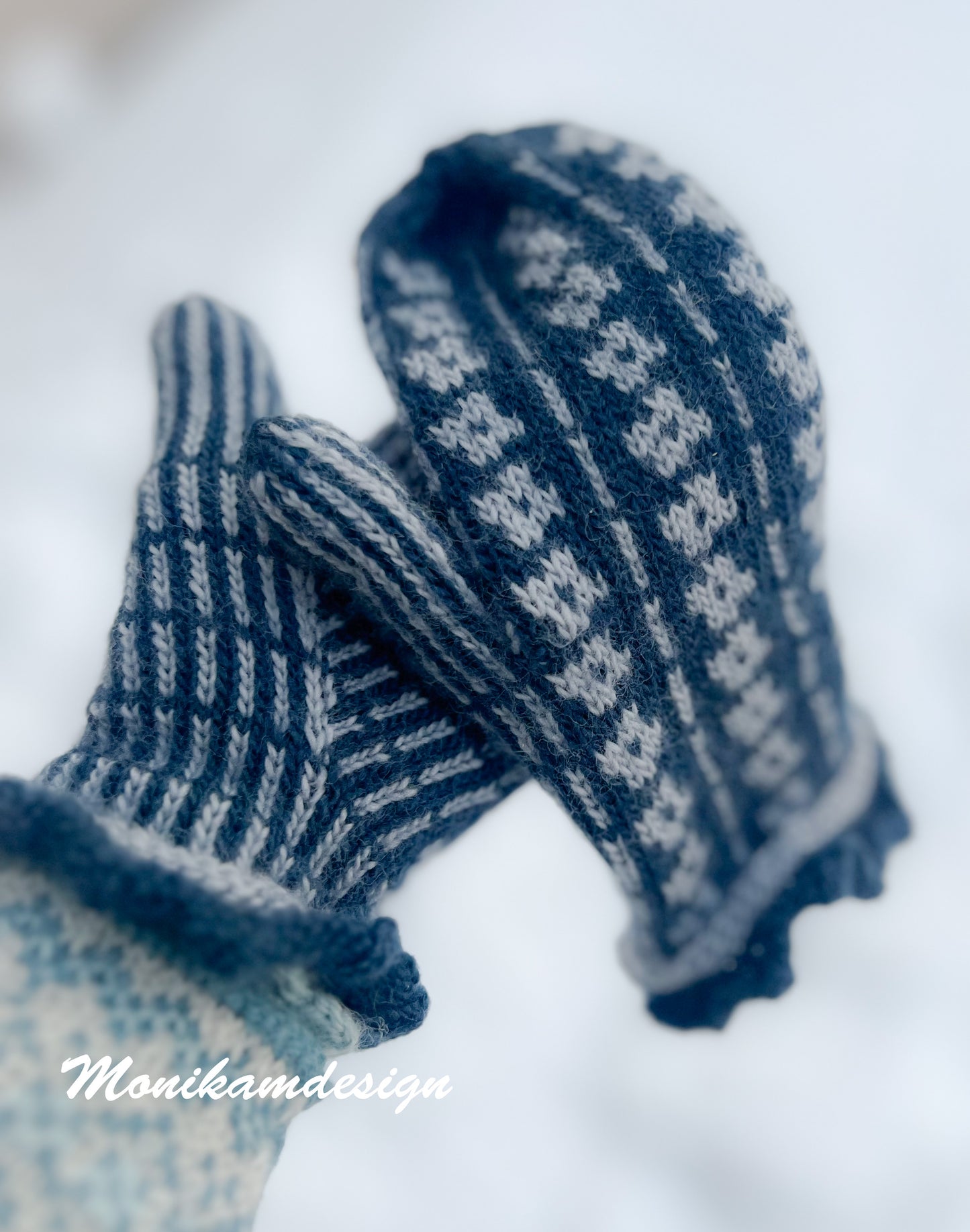 🌸 Blomstervotten – å PDF-mønsteret til halv pris ved kjøp av garnpakke