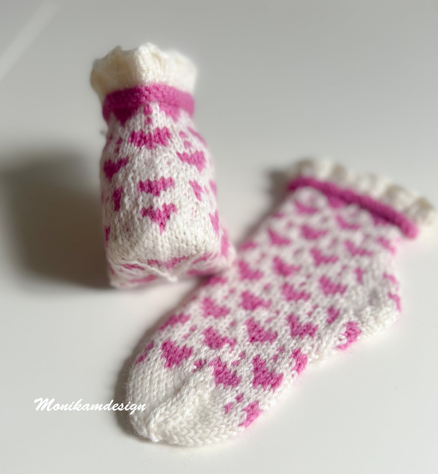 🧦 Hjertesokken til barn – Str. 1–12 år 💕