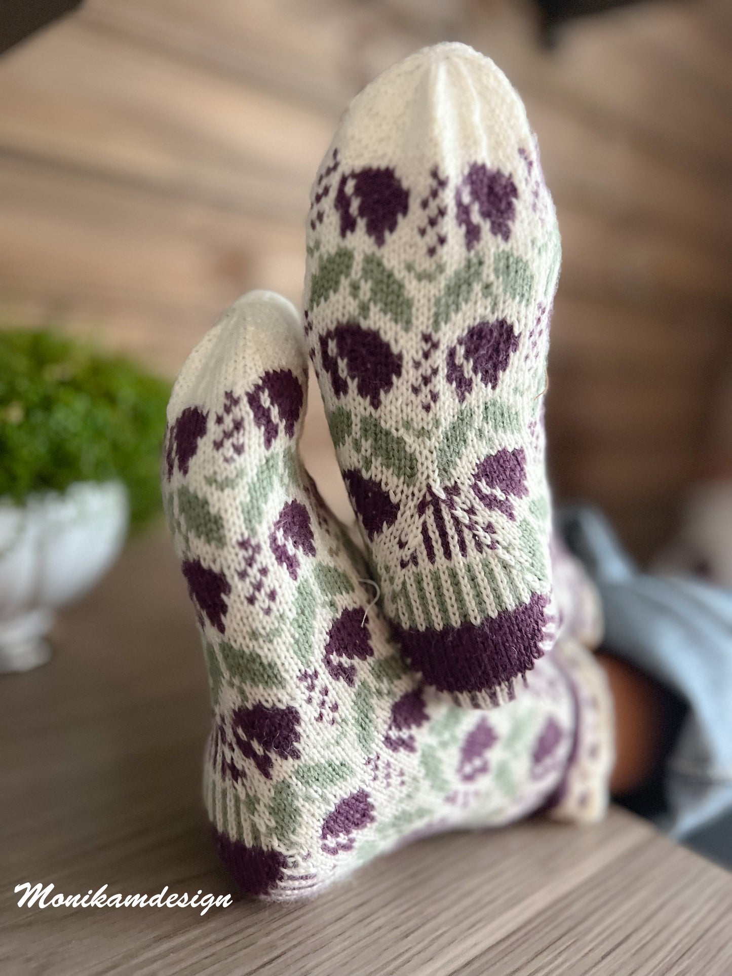 🌷 Die Tulpen-Socke