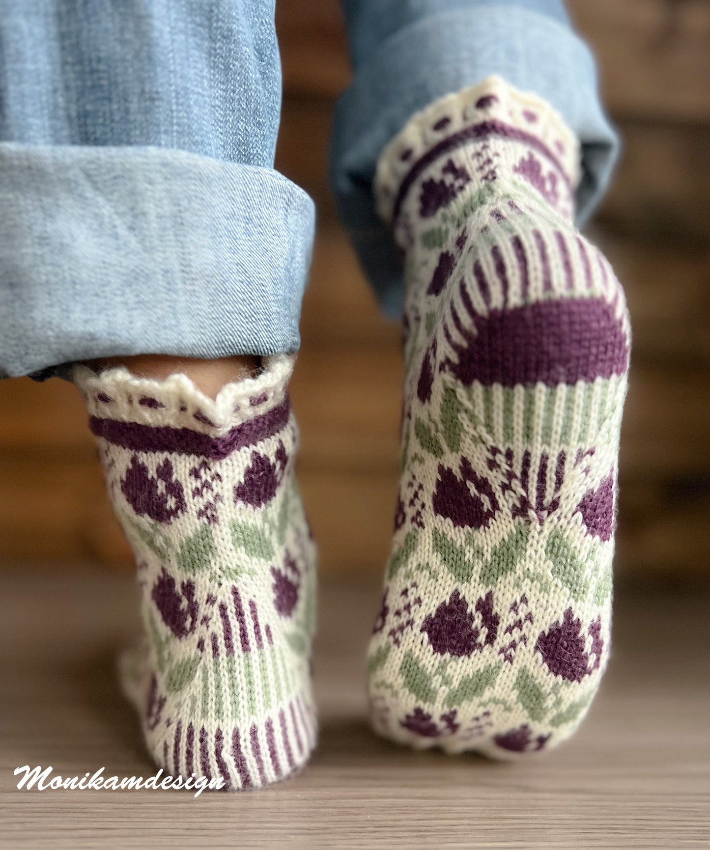 🌷 Die Tulpen-Socke