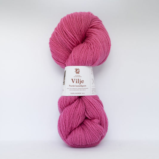 Vilje lamullgarn, gammelrosa